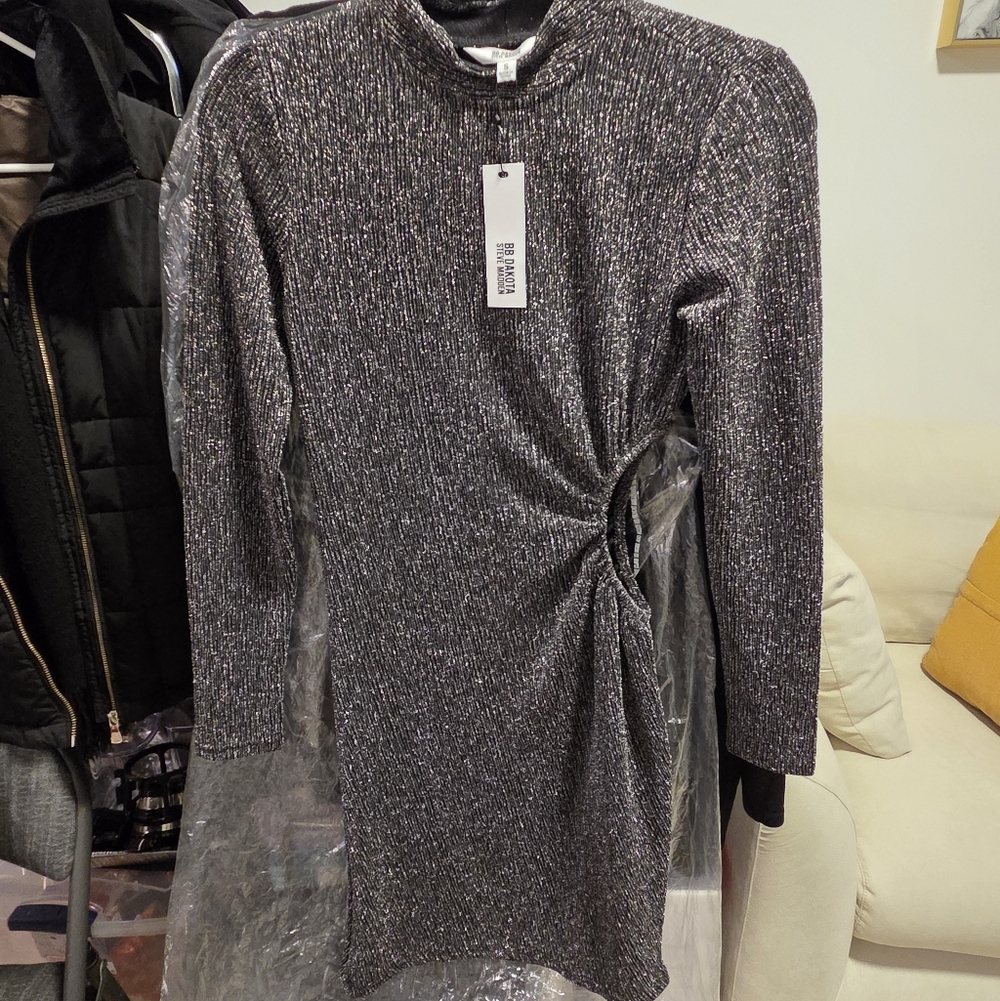 Elegant Black And Silver Dress